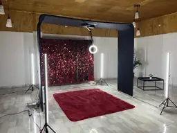Fotografía real de Plataforma 360 Aérea con shimmer wall adicional