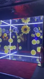 Recorrido real de una Cabina personalizada con decoración y luces RGB