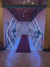 Fotografía real de Túnel LED Pixel